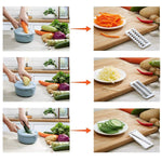 Load image into Gallery viewer, 9 Sets Multi-Function Vegetable Slicer, Blue

