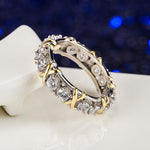 Load image into Gallery viewer, Sterling Silver Cross Full Diamond Ring
