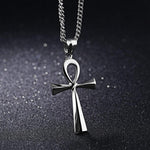 Load image into Gallery viewer, Stainless steel ancient Egyptian Cross men's Necklace
