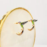 Load image into Gallery viewer, Hummingbird Shaped Drop Earrings

