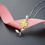 Load image into Gallery viewer, Golden Sunflower Pendant
