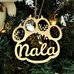 Load image into Gallery viewer, SANK®PERSONALIZED DOG/CAT PAW CHRISTMAS ORNAMENT

