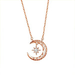 Load image into Gallery viewer, Teyou™ Galaxy Crescent Moon Pendant Necklace
