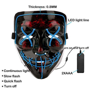 (🎃Early Halloween Promotion🎃)Halloween - LED luminous mask