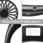 Load image into Gallery viewer, Rechargeable Mini Neck Fans
