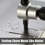 Load image into Gallery viewer, DOMOM Zipbite - Nibbler Cutter Drill Attachment Double Head Metal Sheet
