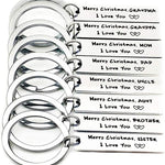 Load image into Gallery viewer, SANK®“Merry Christmas,l love you”Family Personalized Custom Keychain(Normal Package)
