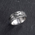 Load image into Gallery viewer, Wolf and She-wolf Paired Rings
