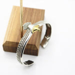 Load image into Gallery viewer, Adjustable Silver eagle bracelet
