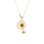 Load image into Gallery viewer, Teyou™ Vintage Daisies and Bees Pendant Necklace
