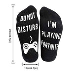 Load image into Gallery viewer, Do Not Disturb I'm Playing Fortnite Funny Cotton Socks, 1 Pair
