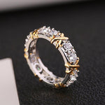Load image into Gallery viewer, Sterling Silver Cross Full Diamond Ring
