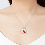 Load image into Gallery viewer, Sank®Cardinal Heart Pendant Necklace

