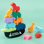 Load image into Gallery viewer, Children Montessori Wooden Animal Balance Blocks
