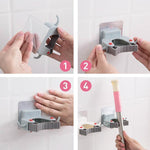 Load image into Gallery viewer, Mop Brush Holder Rack Wall Mount Storage Hook
