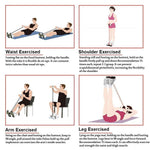 Load image into Gallery viewer, Fitness Equipment Pedal Resistance Band 4 Elastic Pull Rope
