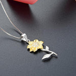 Load image into Gallery viewer, Golden Sunflower Pendant
