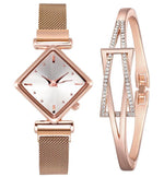 Load image into Gallery viewer, Diamond Watch &amp; Bracelet Set
