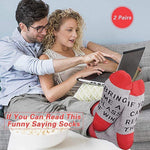 Load image into Gallery viewer, If You Can Read This Funny Saying Socks, 2 Pairs
