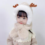 Load image into Gallery viewer, Cute Antlers Warm Cap for Baby
