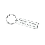 Load image into Gallery viewer, SANK®Stainless Steel  "I am strong" Keychain
