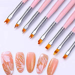 Load image into Gallery viewer, Flower Nail Art Brush Pen (8 pcs)
