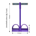 Load image into Gallery viewer, Fitness Equipment Pedal Resistance Band 4 Elastic Pull Rope
