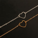 Load image into Gallery viewer, Heart Outline Ankle Bracelet
