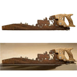 Load image into Gallery viewer, Cut Hand Saw Metal Art
