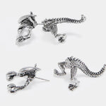 Load image into Gallery viewer, Funny Punk 3D Metal Mini Dinosaur Cartilage Earring Set

