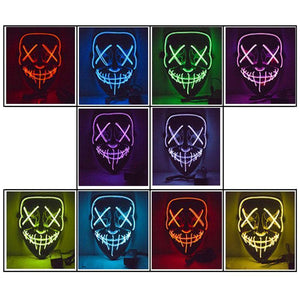 (🎃Early Halloween Promotion🎃)Halloween - LED luminous mask
