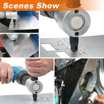 Load image into Gallery viewer, DOMOM Zipbite - Nibbler Cutter Drill Attachment Double Head Metal Sheet
