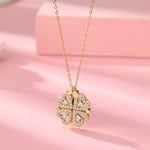 Load image into Gallery viewer, Hollow Four-Leaf Clover Necklace
