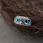 Load image into Gallery viewer, Demon Eye Owl Ring Adjustable
