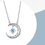 Load image into Gallery viewer, Teyou™ Galaxy Crescent Moon Pendant Necklace
