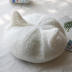 Load image into Gallery viewer, Cute Cat Ears Wool Beret
