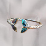 Load image into Gallery viewer, Mermaid Tail Bangle Bracelet
