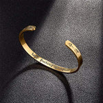 Load image into Gallery viewer, Sisters By Heart Cuff Bracelet-Inner Engraved Inspirational Cuff Bracelet Bangle
