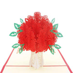 Load image into Gallery viewer, Rose Bouquet Pop-up Card - Valentine's Day Card
