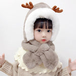 Load image into Gallery viewer, Cute Antlers Warm Cap for Baby
