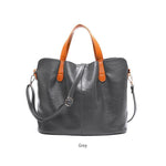 Load image into Gallery viewer, 2 In 1 Leather Shopper Tote Bag
