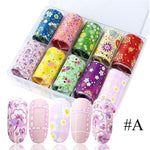 Load image into Gallery viewer, Nail Art Transfer Foils (Set of 10)
