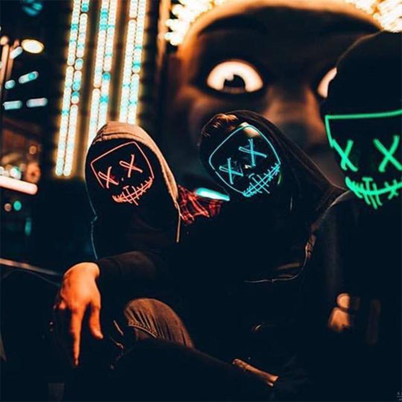 (🎃Early Halloween Promotion🎃)Halloween - LED luminous mask