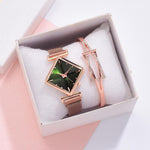 Load image into Gallery viewer, Diamond Watch &amp; Bracelet Set
