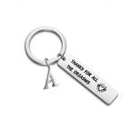 Load image into Gallery viewer, SANK®Naughty Keychain/Charm Couple Key Ring with letter pendant
