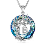 Load image into Gallery viewer, Tree of Life Crystal Pendant Necklace

