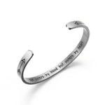 Load image into Gallery viewer, Sisters By Heart Cuff Bracelet-Inner Engraved Inspirational Cuff Bracelet Bangle
