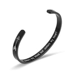 Load image into Gallery viewer, Sisters By Heart Cuff Bracelet-Inner Engraved Inspirational Cuff Bracelet Bangle
