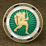 Load image into Gallery viewer, Armor Warrior Color Paint Commemorative Coin Challenge Coins
