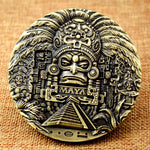 Load image into Gallery viewer, Mayan Embossed Commemorative Coin Collectible Coins Buy Online
